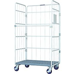 ワコー 床板プラスチック製カゴ車 1150x800x2000