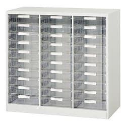 壁面収納庫 B4レターケース型 下置き専用D450 ホワイト V945-09PDB