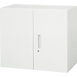 ダイシン 壁面収納庫 両開き型 上下兼用W800 ホワイト V840-07H