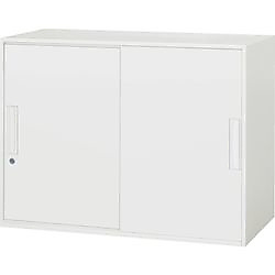 ダイシン 壁面収納庫 引戸型 上下兼用D400 ホワイト V940-07S