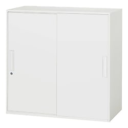 ダイシン 壁面収納庫 引戸型 上下兼用D450 ホワイト V945-09S 画像