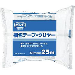 コニシ ボンド梱包テープ 50×25(シュリンク)透明#67949 透明