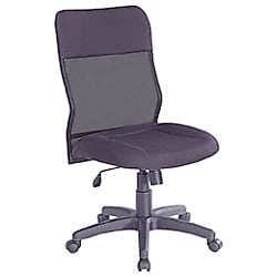 ロアス メッシュチェア W625×D670×H960～1050mm ブラック 画像