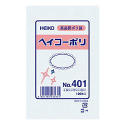 ポリ規格袋 ヘイコーポリ 40ミクロン厚 紐なし