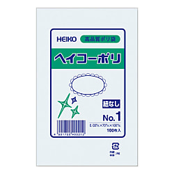 ポリ規格袋 ヘイコーポリ 30ミクロン厚 紐なし