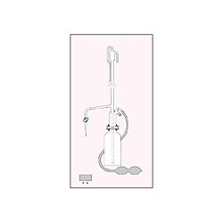 自動ビューレット(平面ジョイント式 ふっ素樹脂コック付 ニュースタンダード 青筋入) 25mL