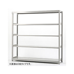 軽中量ラック H1800mm×W1200mm×D450mm×天地5段 単体