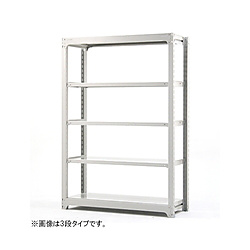 中量BLラック 300kg/H1500×W1500×D620×天地4段 増連 ホワイトグレー 画像