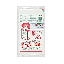 手付ポリ袋 HJN14 20枚入 画像