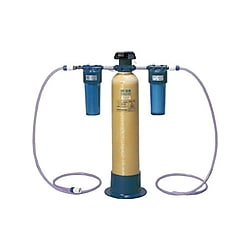 カートリッジ純水器標準セット(電気伝導率計・前後フィルター付) 700L/hr