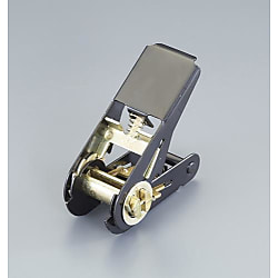 25mm／ 700kg バックル（ラチェット式／スチール黒メッキ）