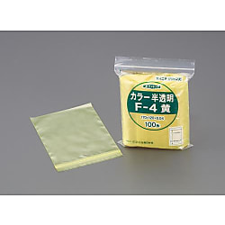 ポリ袋（チャック付／黄）厚み0.04mm