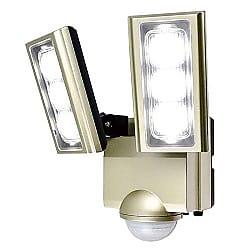 AC100V／ 8.0W LEDセンサーライト（2灯）