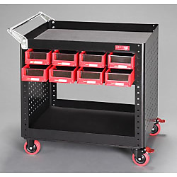 850x550x 880mm／2段 ツールワゴン（パーツトレー付）