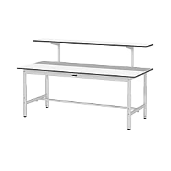 軽量作業台／ワークテーブル耐荷重150kg （高さ調整H600～900・架台付）
