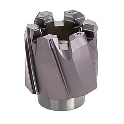 貫通穴用左ねじれ溝付リーマヘッド（H7公差加工用）