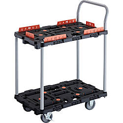 連結型樹脂製台車　ビートル（2段式）自在・固定タイプ