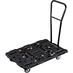 連結型樹脂製平台車 ビートル（脱着式ハンドル付）オール自在タイプ（ストッパー付）