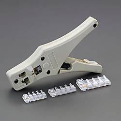 4P･8P圧着ペンチ（モジュラー端子用）EA538DE-62