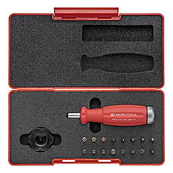 （1/4"Hex）0.4～5.0Nm アジャスタブル型トルクドライバーセット 六角軸タイプ