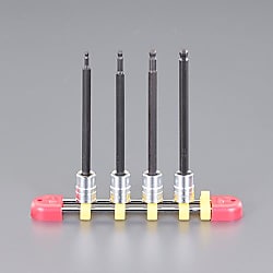 1/4"DRx3～6mm［Ball-Hex］ロングビットソケットセットEA618NT-200