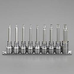 1/2"DR/T20～T60/100mm［Torx］ビットソケットセットEA687CM-400A