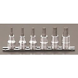 1/2"DR/M5～M14［XZN］ビットソケット3重4角EA618CV