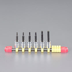 1/4"DRx1/8"～1/4"［INHEX］ビットソケットセットEA618NR-200