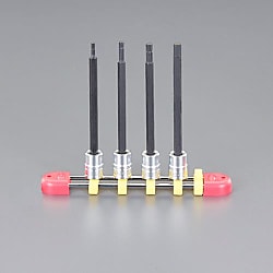 1/4"DRx3～6mm［INHEX］ロングビットソケットセットEA618NT-1