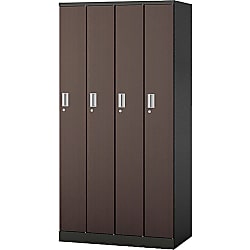 4人用ロッカー 3点ロックタイプ HLN4S-DW