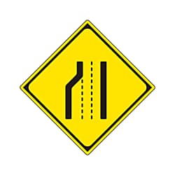 警戒標識 車線数減少 894-45B