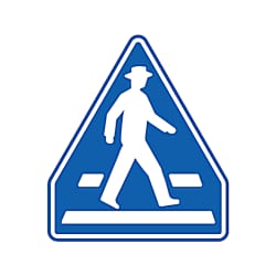 通路用標識 横断歩道 395-481