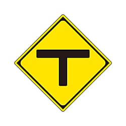 警戒標識（201-C） T型道路交差点 894-32B