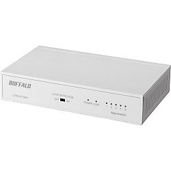Giga 5ポート スイッチングハブ 金属筐体/電源内蔵モデル