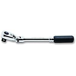 3/8"（9.5mm）SQ. プッシュボタン式首振りラチェットハンドル（スリム）