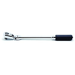 3/8"（9.5mm）SQ. プッシュボタン式首振りラチェットハンドル（ロング）