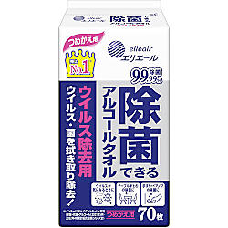 除菌できるアルコールタオル ウイルス除去用 つめかえ用
