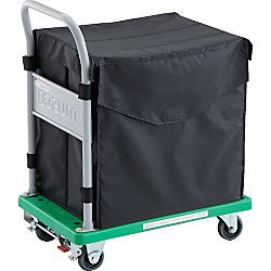 樹脂製運搬車"グランカート"（ハンドトラックボックス付） ストッパー付