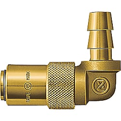金型カプラ（ホース取付用）K-03TSHL-BRASS-NBR
