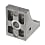 Brackets with Single Side Tab - For 1 Slot - For 8 Series (Slot Width 10mm) Aluminum Frames