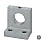 Shaft Supports - L-shaped, with clamp (precision molded). SHKLBT16