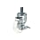 Casters - With threaded swivel plate, rotation stop, CMG series (light loads).