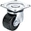 Casters - With fixed/rotating plate, with rotation stop, CHJ series.