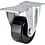 Casters - With fixed/rotating plate, with rotation stop, CHJ series.