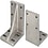 Placas angulares: orificio de montaje seleccionable, posiciones de orificio fijas MIKXT400-150
