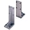 Placas angulares: orificio de montaje seleccionable, posiciones de orificio fijas MIKXX100-100
