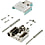 Rectangular Connectors - D-Sub, EMI-Shielded, Resin Hood