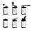 一行目左からM5R、M5L、M5C、二行目左からM5B、M5D、M5Y