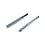 Slide rails, depth-variable