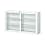 Library, Glass Sliding Door Bookcase Height 105–1110 mm